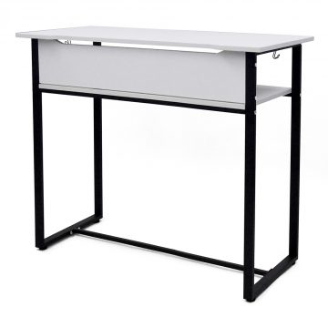 アール・エフ・ヤマカワ ハイデスク W1200×D600 ホワイト (重量：27kg) RFHD-1260WH|オフィスデスク