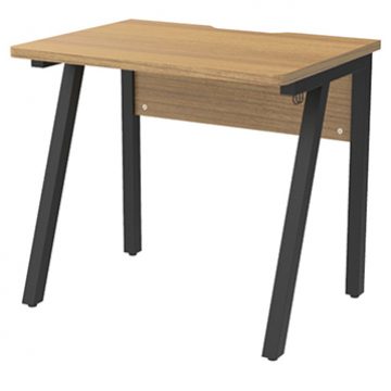 アール・エフ・ヤマカワ Ishaped デスク W800×D600 ウォルナット (重量：16.5kg) RFILD-0860DM|オフィスデスク