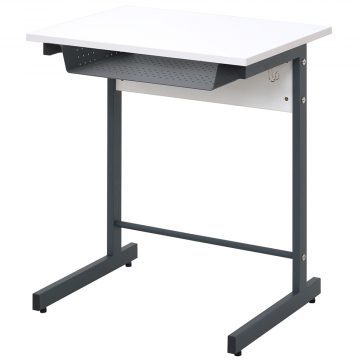 アール・エフ・ヤマカワ スモール研修用デスクIII W600×D450 L字脚 ホワイト (重量：9kg) RFJD3-6045WL|オフィスデスク