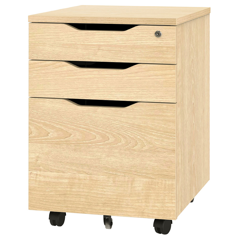 【車上渡し】アール・エフ・ヤマカワ プラン インサイドワゴン ナチュラル (重量：22.5kg) RFPCA-NA|デスクサイドワゴン