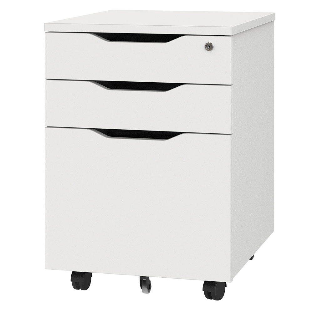 【車上渡し】アール・エフ・ヤマカワ プラン インサイドワゴン ホワイト (重量：22.5kg) RFPCA-WH|デスクサイドワゴン