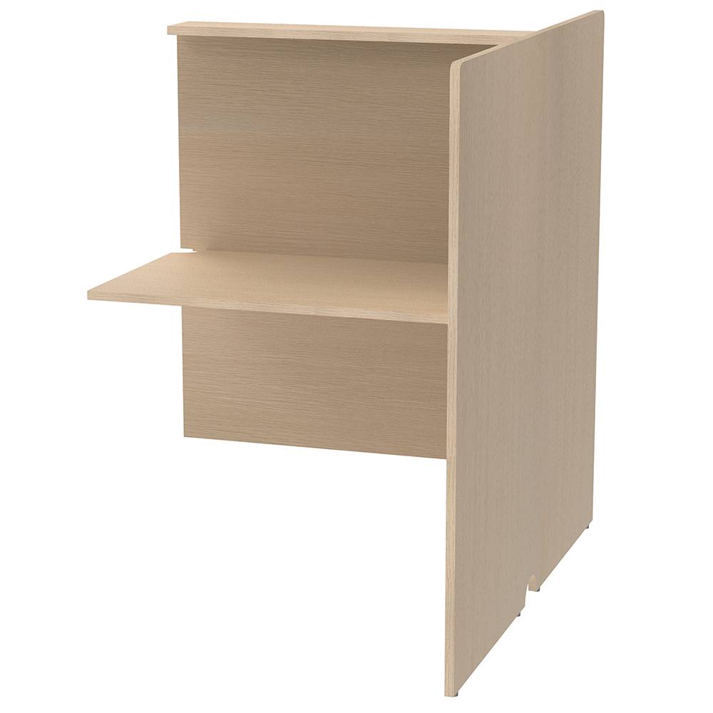 アール・エフ・ヤマカワ RFPCブース 対面タイプ 増連 W800×D1200 ナチュラルII (重量：38kg) RFPCT-8012ADNA2|オフィスデスク