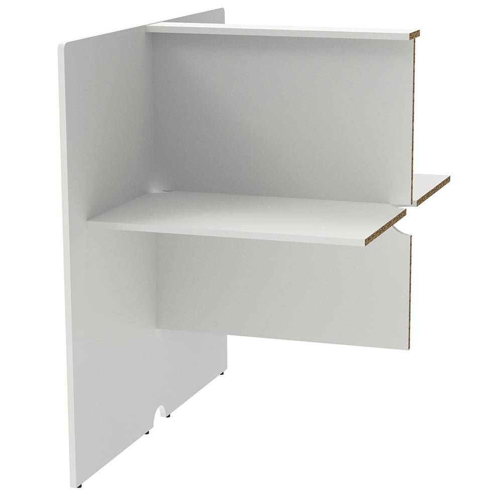 アール・エフ・ヤマカワ RFPCブース 対面タイプ 増連 W800×D1200 ホワイト (重量：38kg) RFPCT-8012ADWH|オフィスデスク