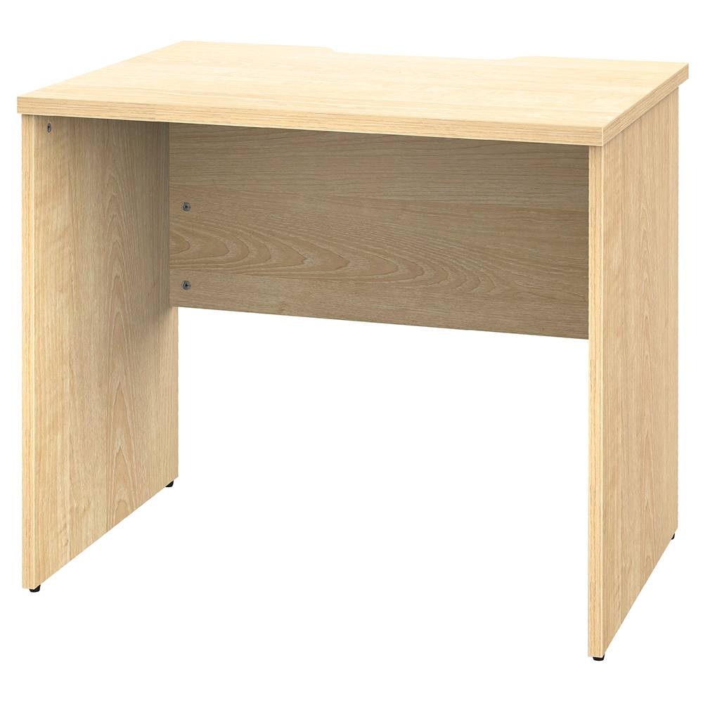 【車上渡し】アール・エフ・ヤマカワ プラン 木製デスク W800×D600 ナチュラル×ナチュラル脚 (重量：21kg) RFPD-0860NA-NL|オフィスデスク