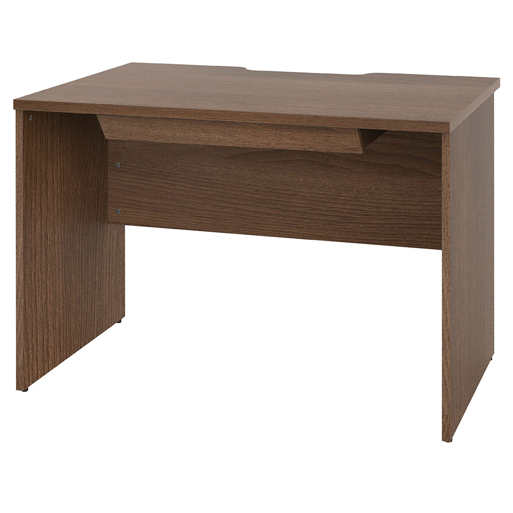 【車上渡し】アール・エフ・ヤマカワ プラン 木製デスク W1000×D700 ウォルナット×ウォルナット脚 (引出付) (重量：30.1kg) RFPD-1070DM-DL-DR|オフィスデスク