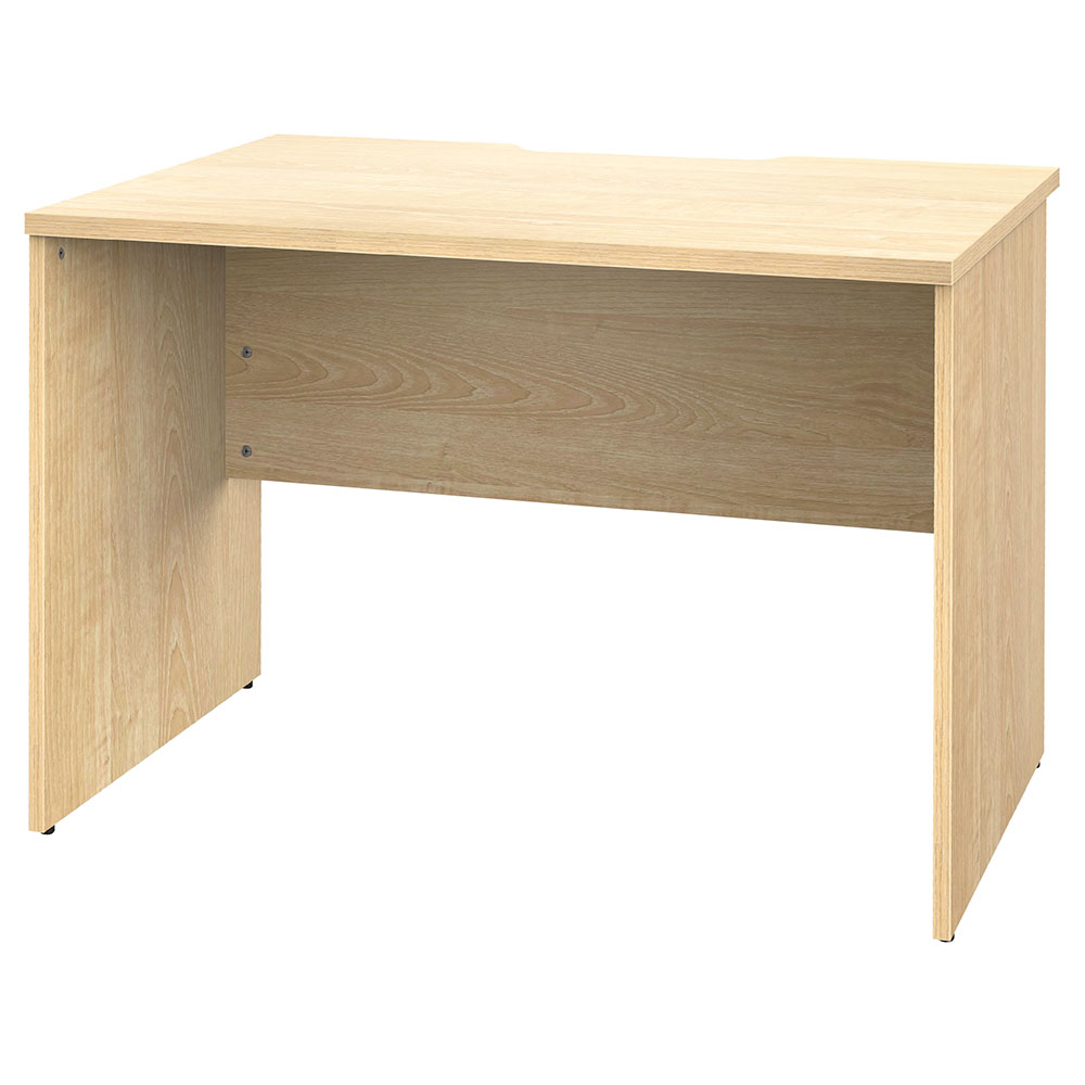 【車上渡し】アール・エフ・ヤマカワ プラン 木製デスク W1000×D700 ナチュラル×ナチュラル脚 (重量：25.9kg) RFPD-1070NA-NL|オフィスデスク