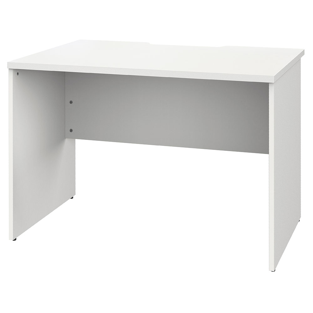 【車上渡し】アール・エフ・ヤマカワ プラン 木製デスク W1000×D700 ホワイト×ホワイト脚 (重量：25.9kg) RFPD-1070WH-WL|オフィスデスク