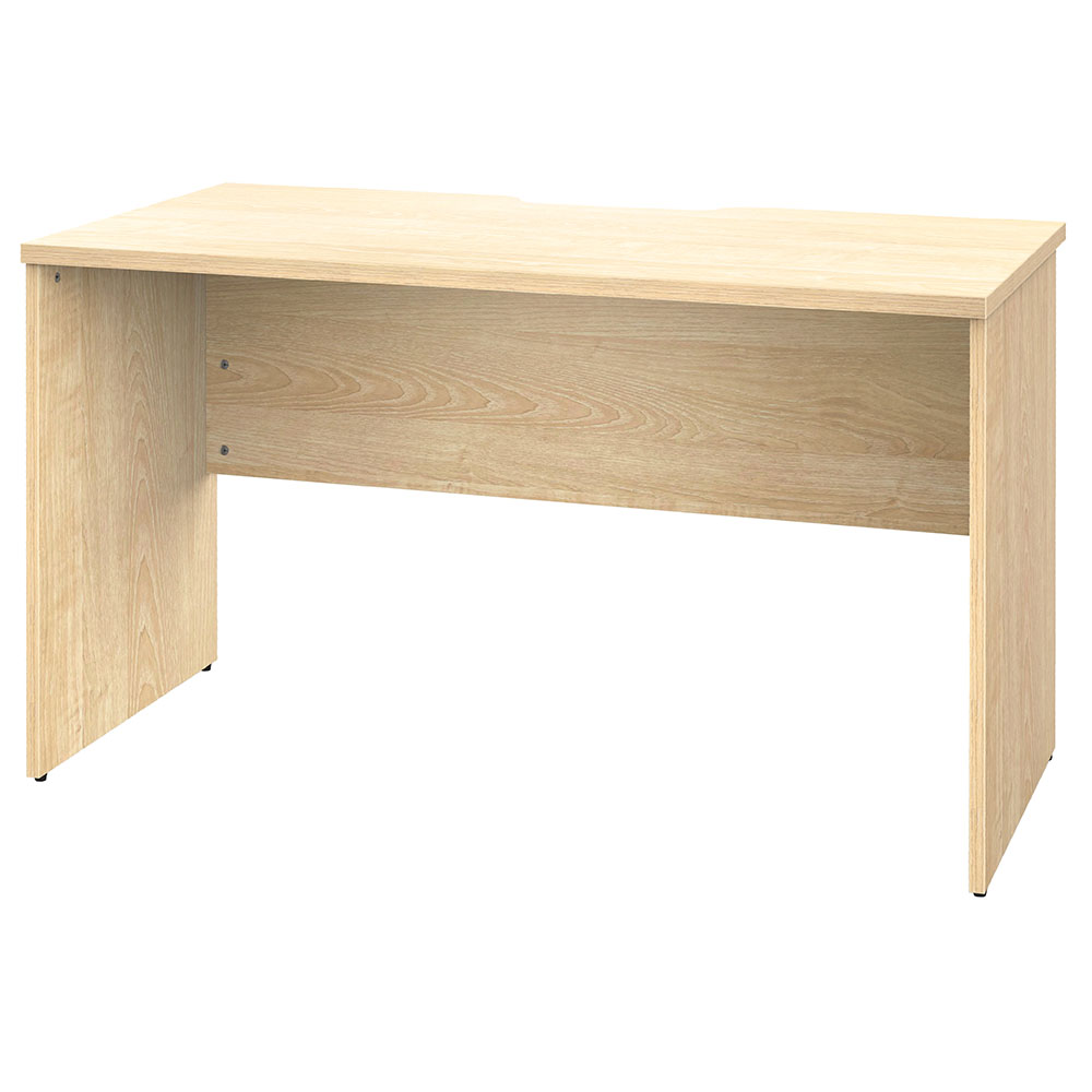 【車上渡し】アール・エフ・ヤマカワ プラン 木製デスク W1200×D600 ナチュラル×ナチュラル脚 (重量：26.1kg) RFPD-1260NA-NL|オフィスデスク