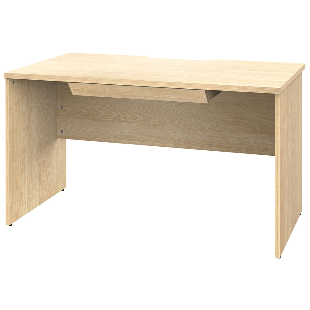 【車上渡し】アール・エフ・ヤマカワ プラン 木製デスク W1200×D700 ナチュラル×ナチュラル脚 (引出付) (重量：33.3kg) RFPD-1270NA-NL-DR|オフィスデスク