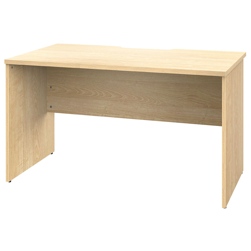 【車上渡し】アール・エフ・ヤマカワ プラン 木製デスク W1200×D700 ナチュラル×ナチュラル脚 (重量：29.1kg) RFPD-1270NA-NL|オフィスデスク