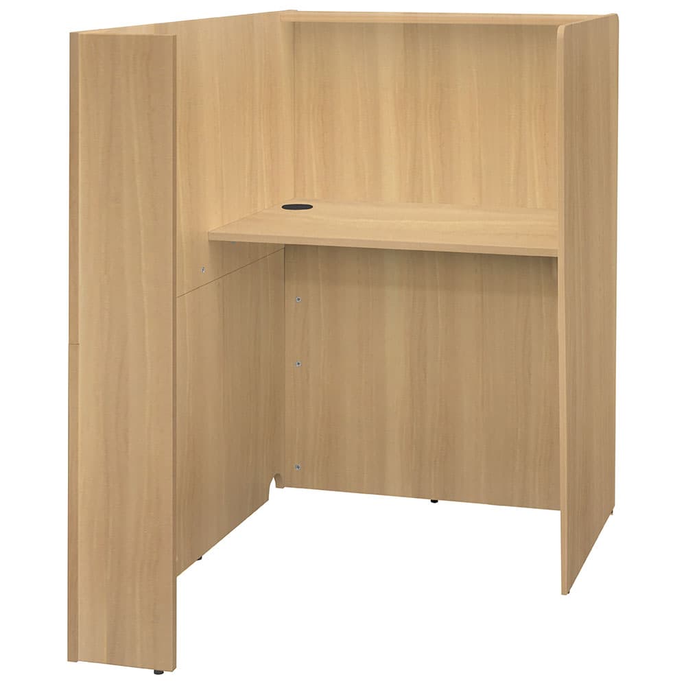 アール・エフ・ヤマカワ パーソナルブース W836×D1200 オーク (重量：50kg) RFPSB-0812OA|オフィスデスク