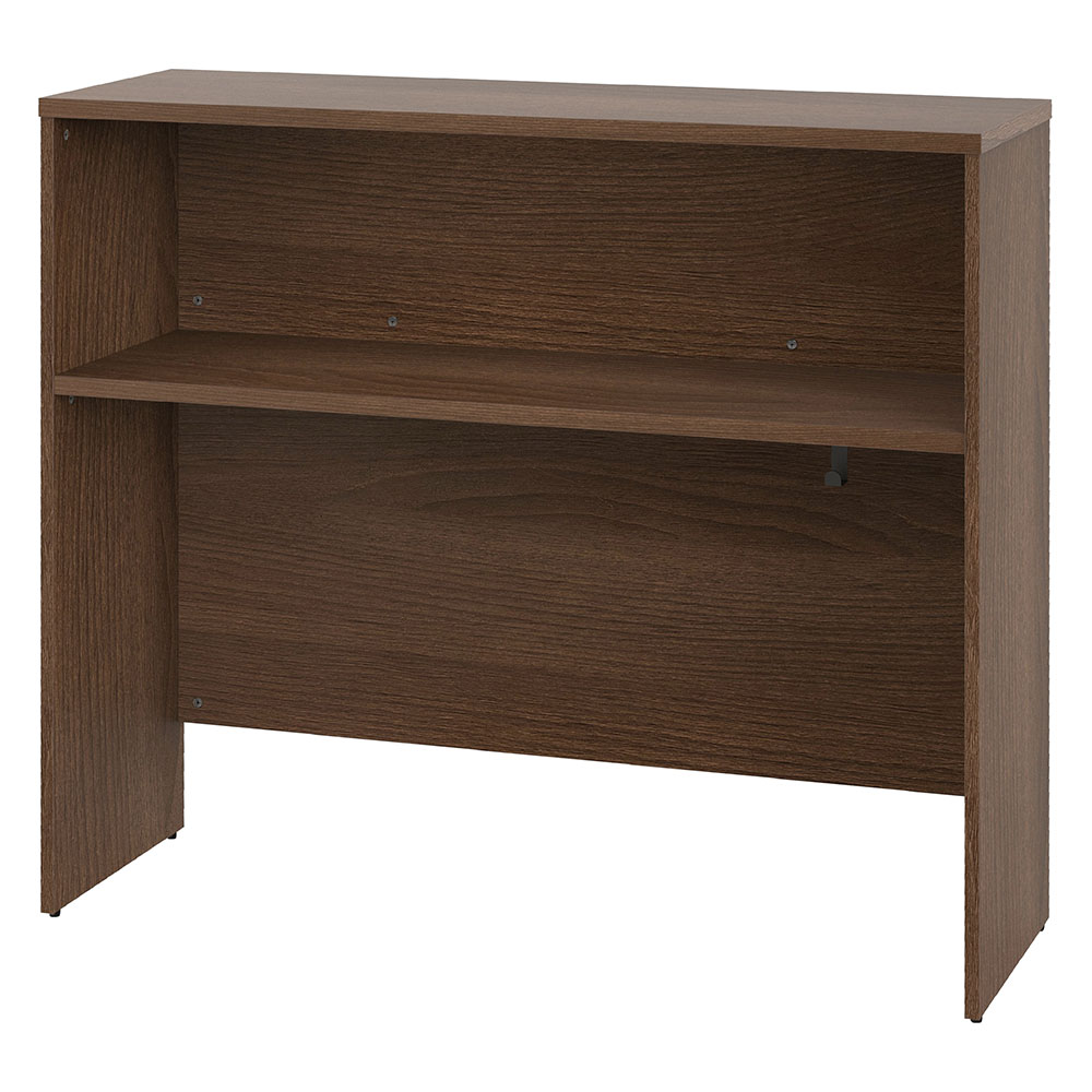 【車上渡し】アール・エフ・ヤマカワ プラン サイドハイテーブル W1200×D400 ウォルナット×ウォルナット脚 (重量：34.4kg) RFPSH-1240DM-DL|会議用・ミーテングテーブル