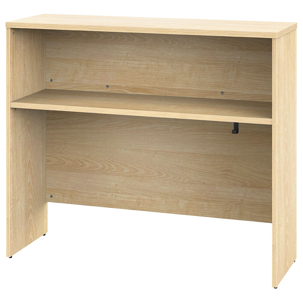 【車上渡し】アール・エフ・ヤマカワ プラン サイドハイテーブル W1200×D400 ナチュラル×ナチュラル脚 (重量：34.4kg) RFPSH-1240NA-NL|会議用・ミーテングテーブル