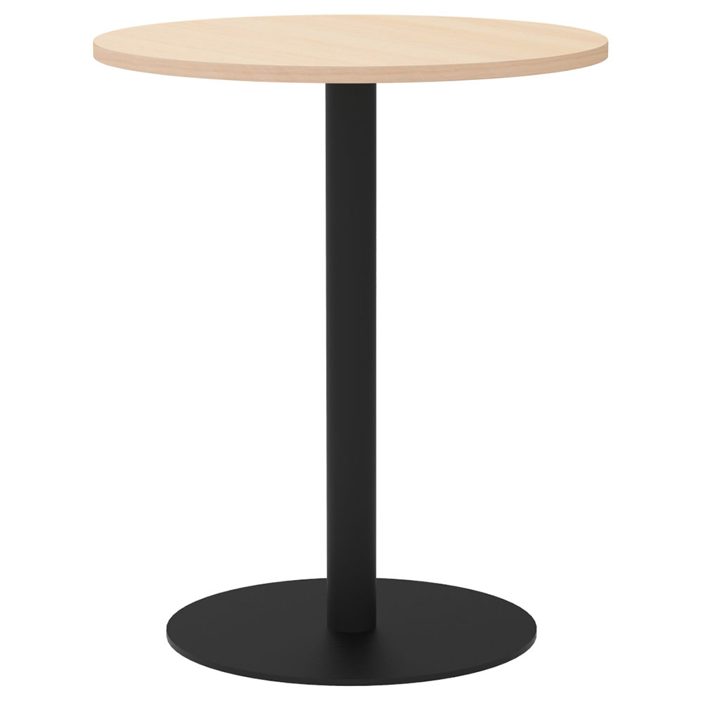 【車上渡し】アール・エフ・ヤマカワ リスタ カフェテーブル 丸形 φ600 ナチュラル (重量：16.8kg) RFRCT-600RNA|会議用・ミーテングテーブル