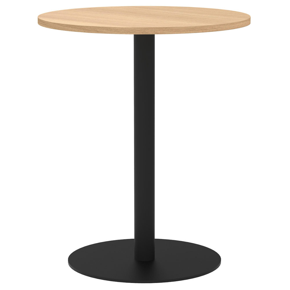 【車上渡し】アール・エフ・ヤマカワ リスタ カフェテーブル 丸形 φ600 オーク (重量：16.8kg) RFRCT-600ROA|会議用・ミーテングテーブル