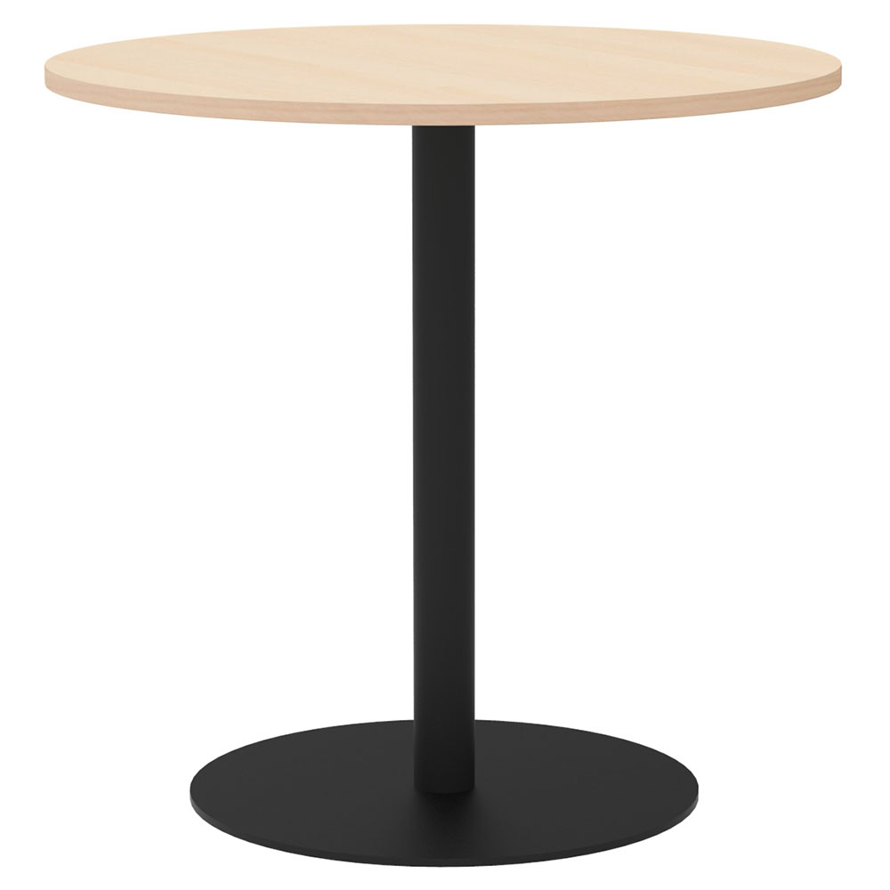 【車上渡し】アール・エフ・ヤマカワ リスタ カフェテーブル 丸形 φ750 ナチュラル (重量：22kg) RFRCT-750RNA|会議用・ミーテングテーブル