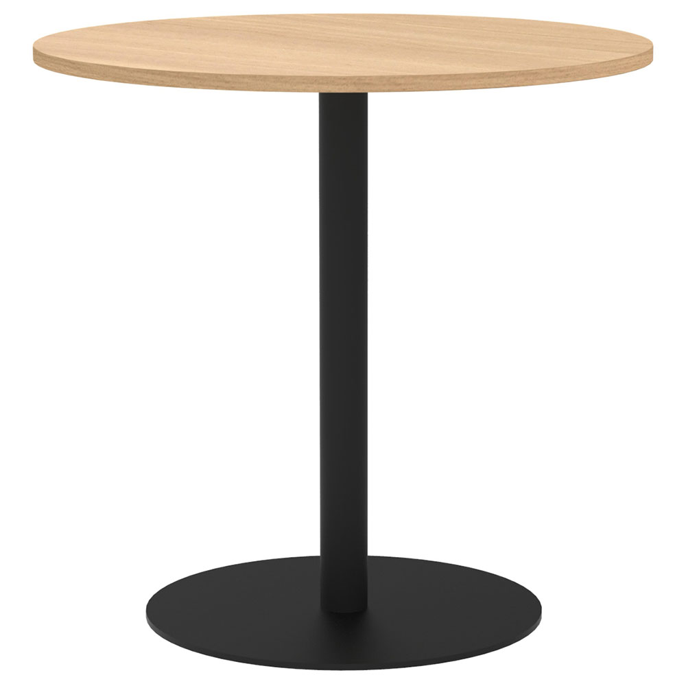 【車上渡し】アール・エフ・ヤマカワ リスタ カフェテーブル 丸形 φ750 オーク (重量：22kg) RFRCT-750ROA|会議用・ミーテングテーブル