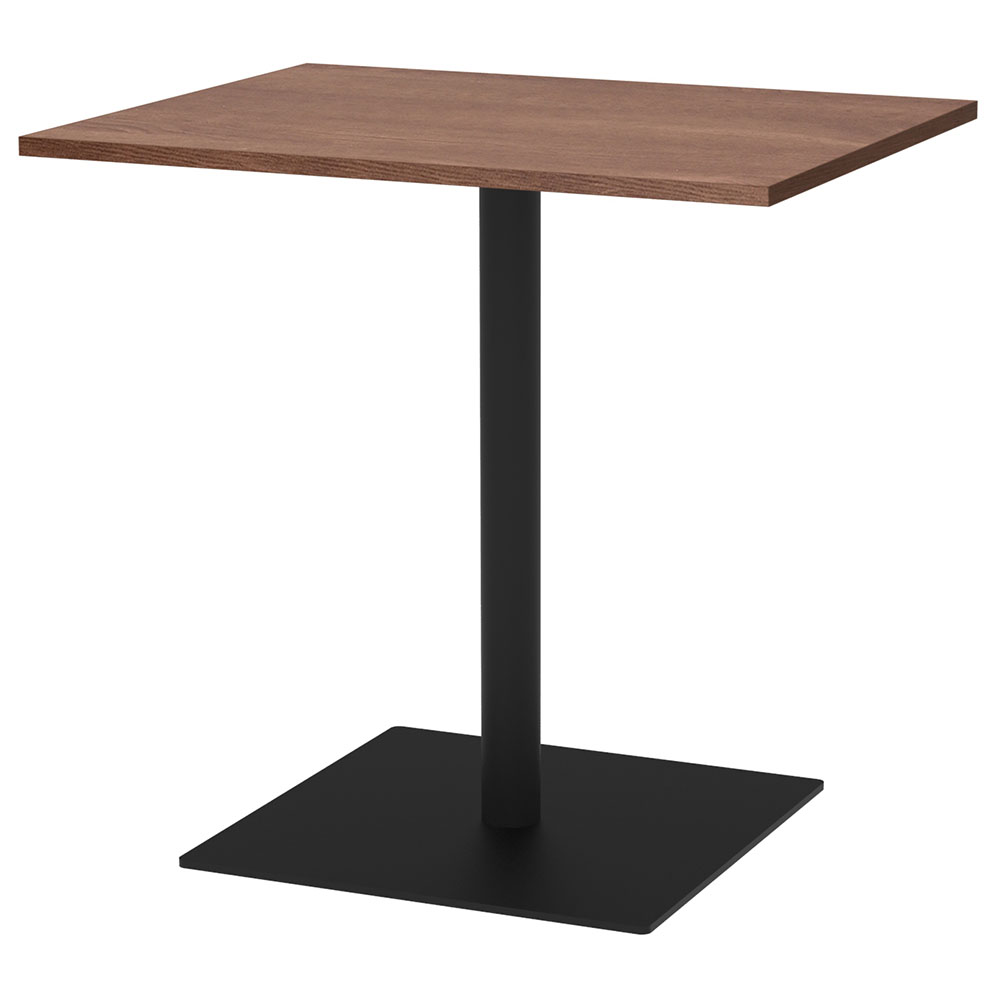 【車上渡し】アール・エフ・ヤマカワ リスタ カフェテーブル 750×600 ウォルナット (重量：24.3kg) RFRCT-7560DM|会議用・ミーテングテーブル