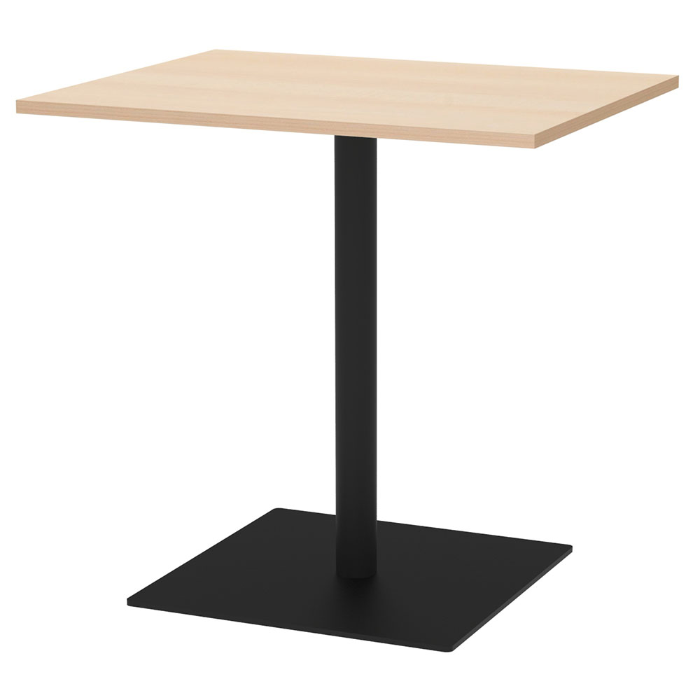 【車上渡し】アール・エフ・ヤマカワ リスタ カフェテーブル 750×600 ナチュラル (重量：24.3kg) RFRCT-7560NA|会議用・ミーテングテーブル