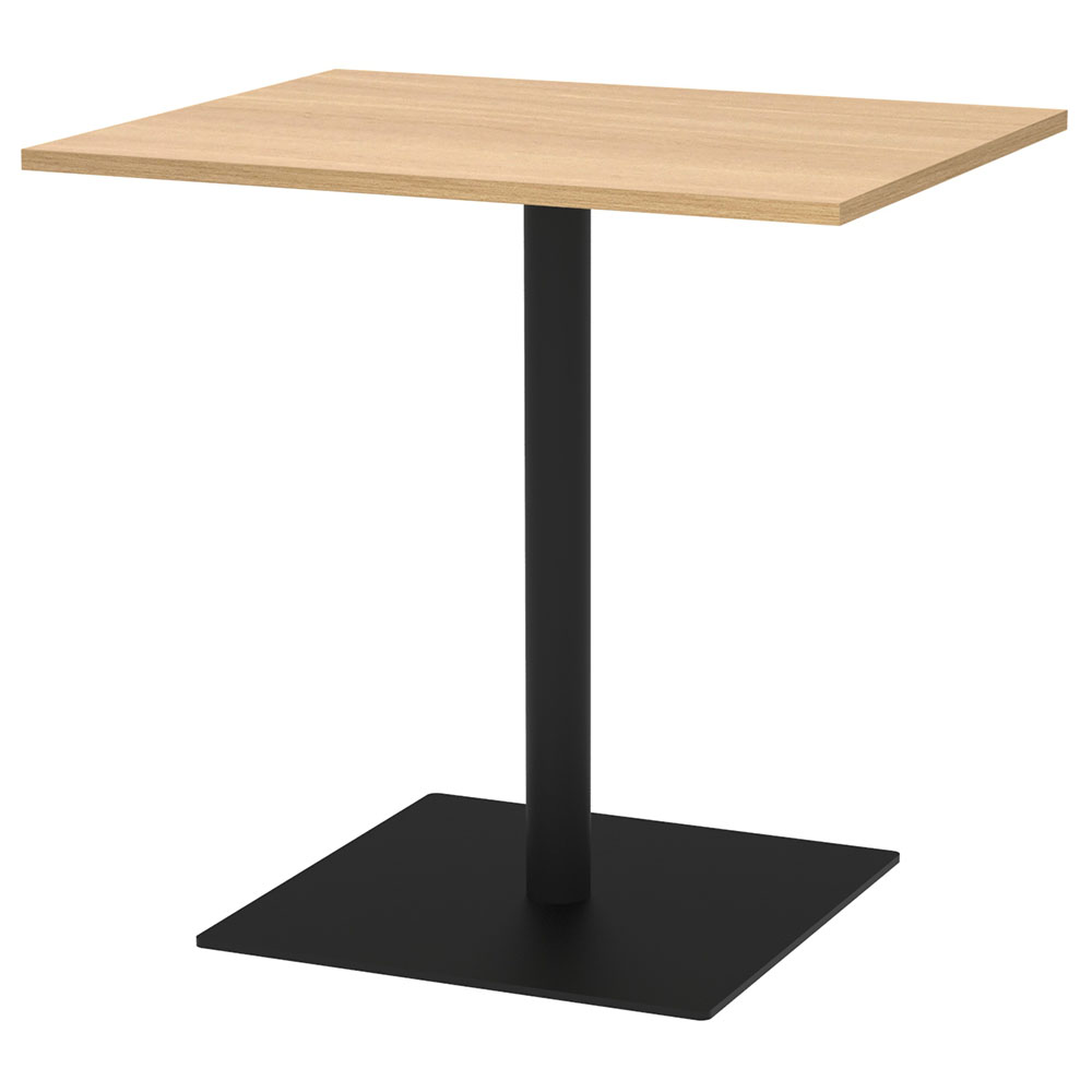 【車上渡し】アール・エフ・ヤマカワ リスタ カフェテーブル 750×600 オーク (重量：24.3kg) RFRCT-7560OA|会議用・ミーテングテーブル