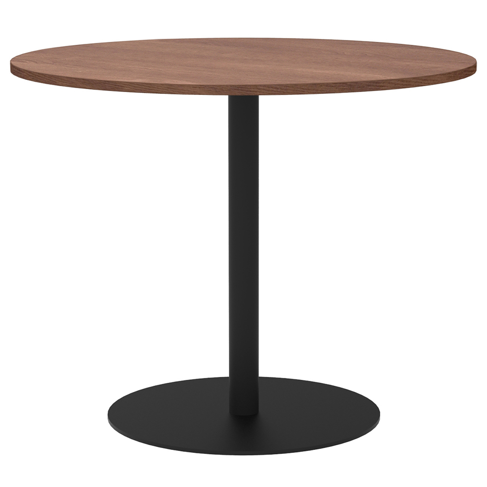 【車上渡し】アール・エフ・ヤマカワ リスタ カフェテーブル 丸形 φ900 ウォルナット (重量：25.7kg) RFRCT-900RDM|会議用・ミーテングテーブル