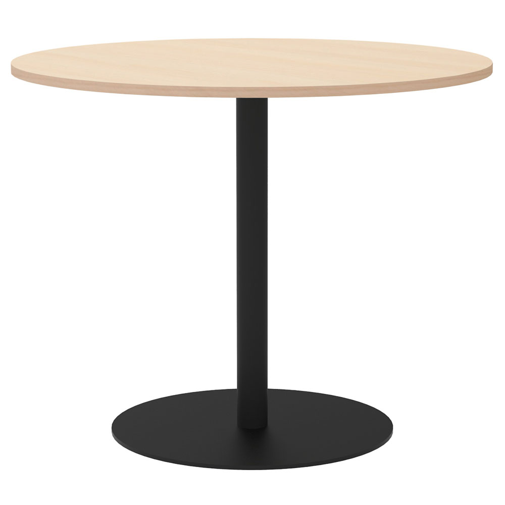 【車上渡し】アール・エフ・ヤマカワ リスタ カフェテーブル 丸形 φ900 ナチュラル (重量：25.7kg) RFRCT-900RNA|会議用・ミーテングテーブル