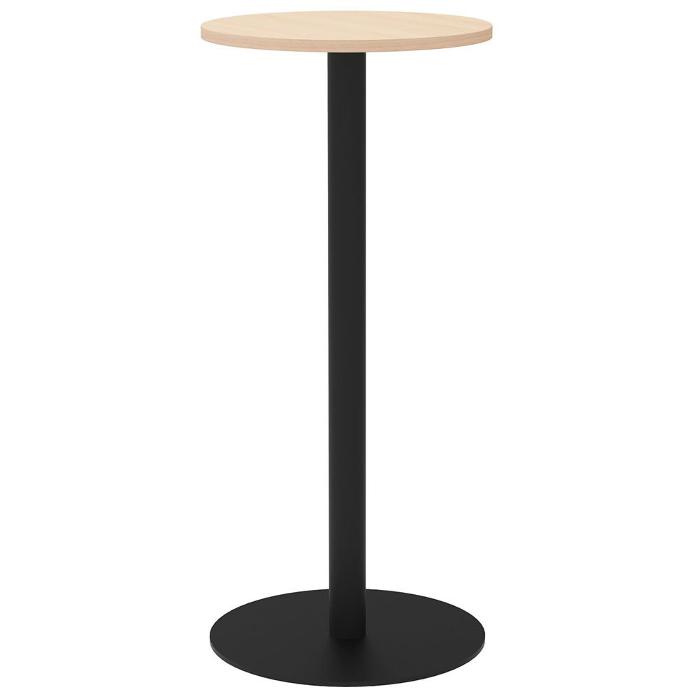 【車上渡し】アール・エフ・ヤマカワ リスタ カフェテーブル ハイ 丸形 φ450 ナチュラル (重量：16kg) RFRCT-H450RNA|会議用・ミーテングテーブル