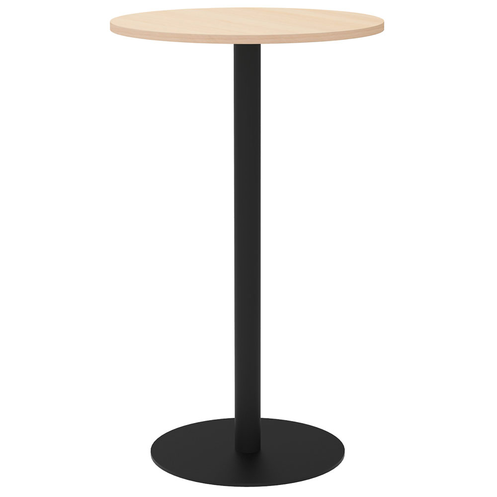 【車上渡し】アール・エフ・ヤマカワ リスタ カフェテーブル ハイ 丸形 φ600 ナチュラル (重量：17.5kg) RFRCT-H600RNA|会議用・ミーテングテーブル