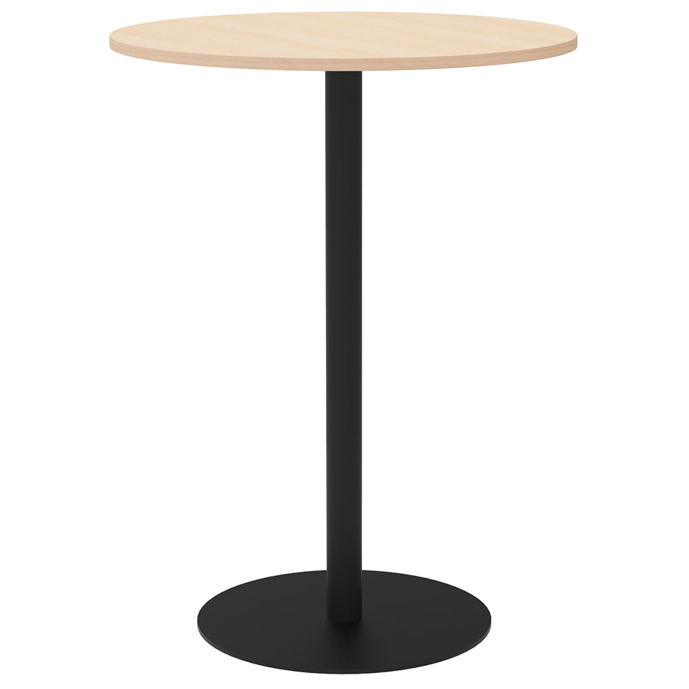 【車上渡し】アール・エフ・ヤマカワ リスタ カフェテーブル ハイ 丸形 φ750 ナチュラル (重量：22.7kg) RFRCT-H750RNA|会議用・ミーテングテーブル