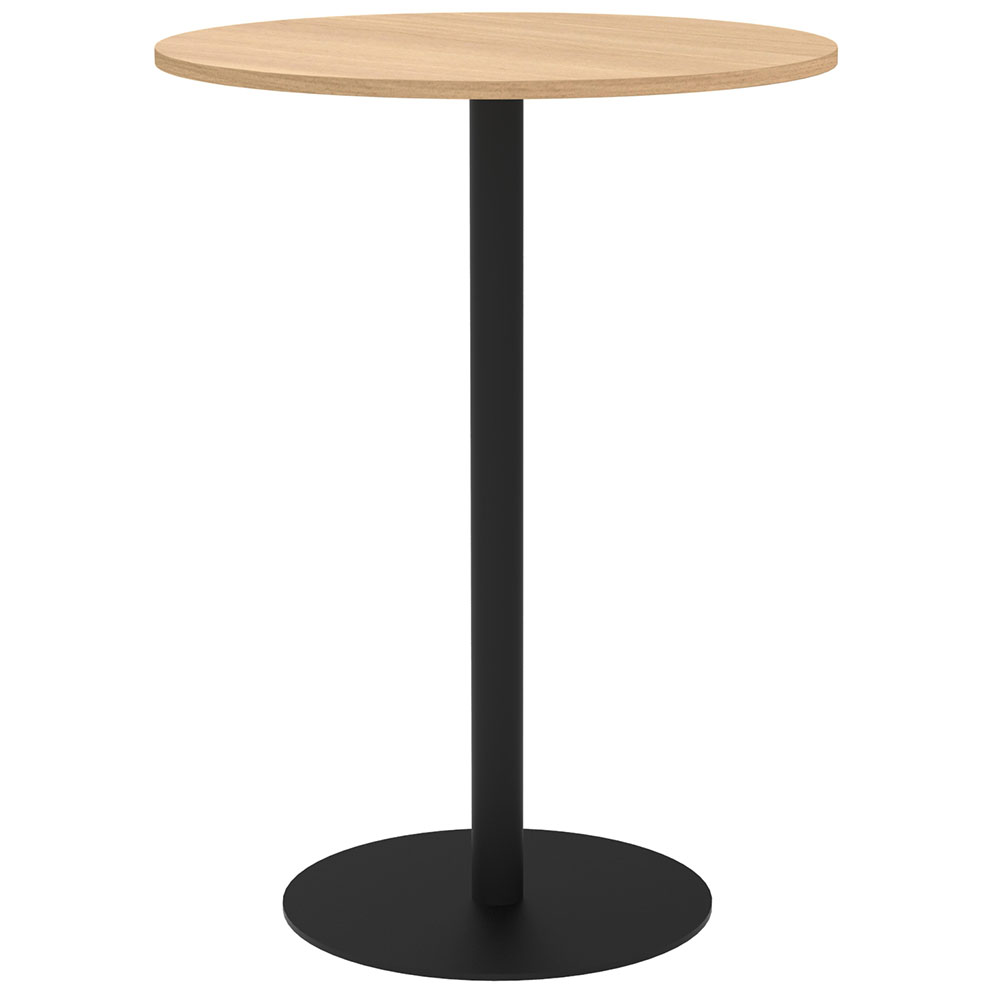 【車上渡し】アール・エフ・ヤマカワ リスタ カフェテーブル ハイ 丸形 φ750 オーク (重量：22.7kg) RFRCT-H750ROA|会議用・ミーテングテーブル