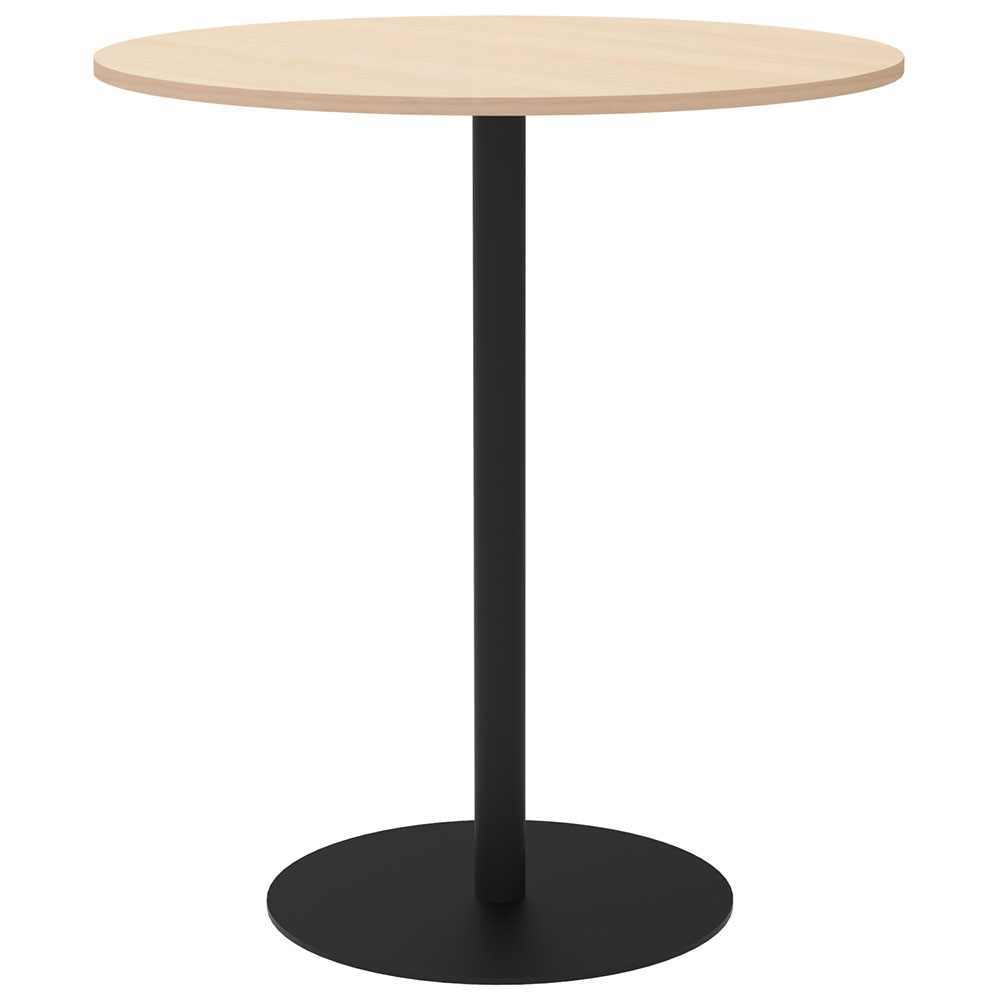 【車上渡し】アール・エフ・ヤマカワ リスタ カフェテーブル ハイ 丸形 φ900 ナチュラル (重量：26.4kg) RFRCT-H900RNA|会議用・ミーテングテーブル