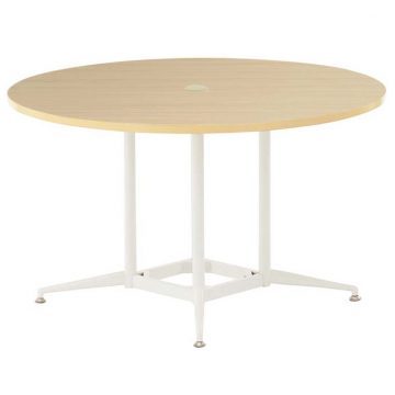アール・エフ・ヤマカワ OAラウンドテーブル φ1200 ナチュラルII (重量：27.5kg) RFRDT-OA1200NA2L|会議用・ミーテングテーブル