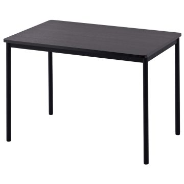 【車上渡し】アール・エフ・ヤマカワ ラディーRFシンプルテーブル W1000×D700 ダークII (重量：15.9kg) RFSPT-1070DB2|会議用・ミーテングテーブル
