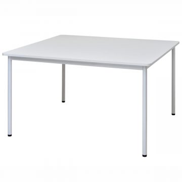 【車上渡し】アール・エフ・ヤマカワ ラディーRFシンプルテーブル W1200xD1200 ホワイト (重量：26kg) RFSPT-1212WH|会議用・ミーテングテーブル