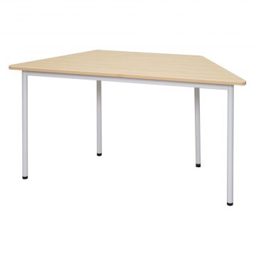 【車上渡し】アール・エフ・ヤマカワ ラディーRFシンプルテーブル 台形 ナチュラル (重量：14.7kg) RFSPT-1470DNA|会議用・ミーテングテーブル