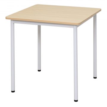 【車上渡し】アール・エフ・ヤマカワ ラディーRFシンプルテーブル W700×D700 ナチュラル (重量：12kg) RFSPT-7070NA|会議用・ミーテングテーブル