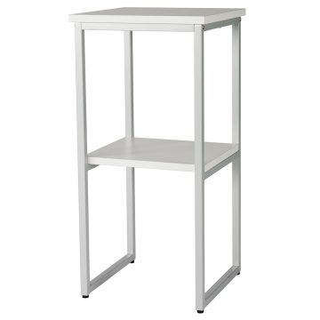 アール・エフ・ヤマカワ コンパクト電話機台 ホワイト (重量：6.5kg) RFTC-3573W|会議用・ミーテングテーブル