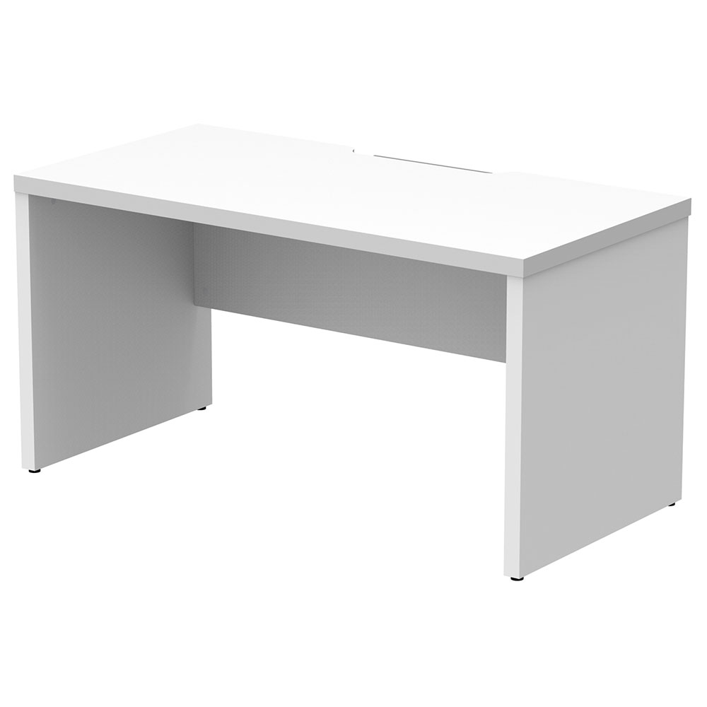 【車上渡し】アール・エフ・ヤマカワ ソリード フリーアドレス用ハーフデスク W1400×D700 ホワイト×ホワイト脚 (重量：35kg) RFTFH-1470WH-WL|オフィスデスク