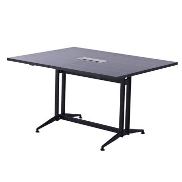 アール・エフ・ヤマカワ T字脚大会議テーブルW1300×D1000 基本 ダークII (重量：34kg) RFTMT-1310DB2|会議用・ミーテングテーブル