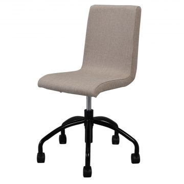 アール・エフ・ヤマカワ トワルチェア ベージュII ブラック脚 (重量：8kg) RFTWC-FPBE2|オフィスチェアー
