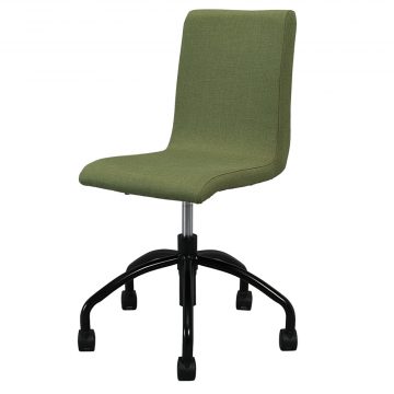 アール・エフ・ヤマカワ トワルチェア グリーンII ブラック脚 (重量：8kg) RFTWC-FPGN2|オフィスチェアー
