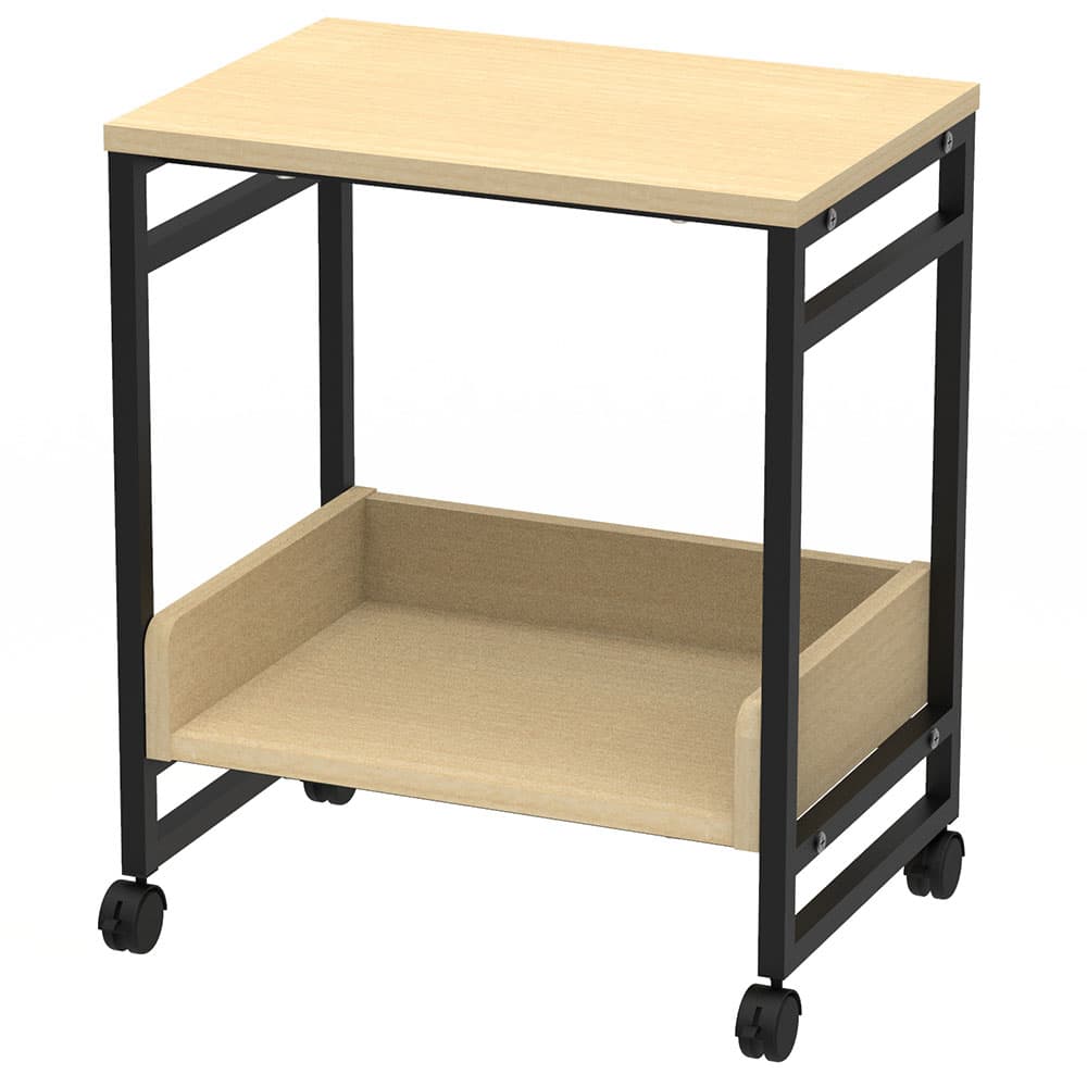 【車上渡し】アール・エフ・ヤマカワ リル キャスターシェルフ ナチュラル (重量：9.3kg) RFWCS-5035NA|その他オフィス家具