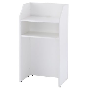 アール・エフ・ヤマカワ 演説台 ホワイト (重量：23kg) SHEN-WH|会議用・ミーテングテーブル