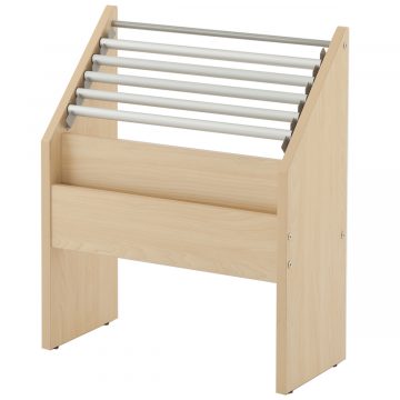 【車上渡し】アール・エフ・ヤマカワ ウッディ 木製新聞掛け スナップタイプ NJナチュラル (重量：12.3kg) SHSK-001NJ|その他オフィス家具