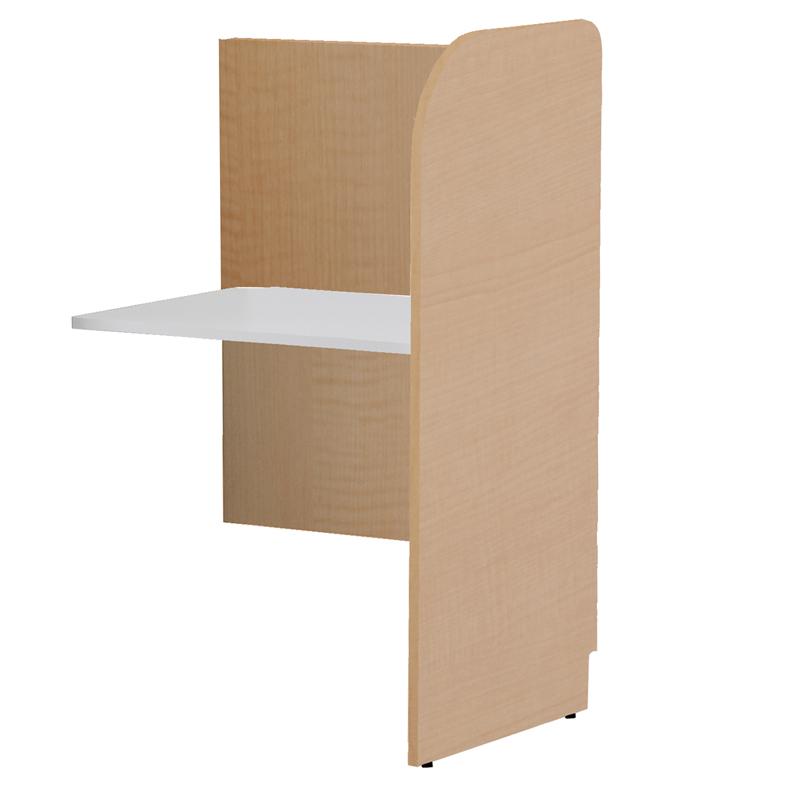 アール・エフ・ヤマカワ PCブースデスクII 増連 W700 背板アリ ナチュラル (重量：23kg) Z-SHPCB2-70ADBPNA|オフィスデスク