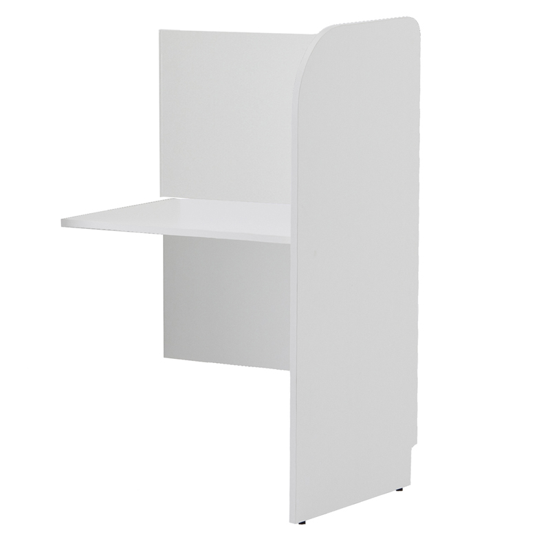 アール・エフ・ヤマカワ PCブースデスクII 増連 W700 背板アリ ホワイト (重量：23kg) Z-SHPCB2-70ADBPWH|オフィスデスク