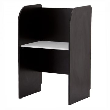 アール・エフ・ヤマカワ PCブースデスクII 基本 W700 背板アリ ダークII (重量：32kg) Z-SHPCB2-70BPDB2|オフィスデスク