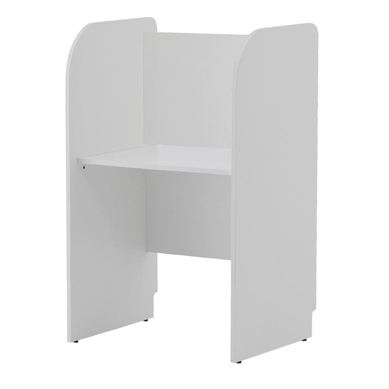 アール・エフ・ヤマカワ PCブースデスクII 基本 W700 背板アリ ホワイト (重量：32kg) Z-SHPCB2-70BPWH|オフィスデスク