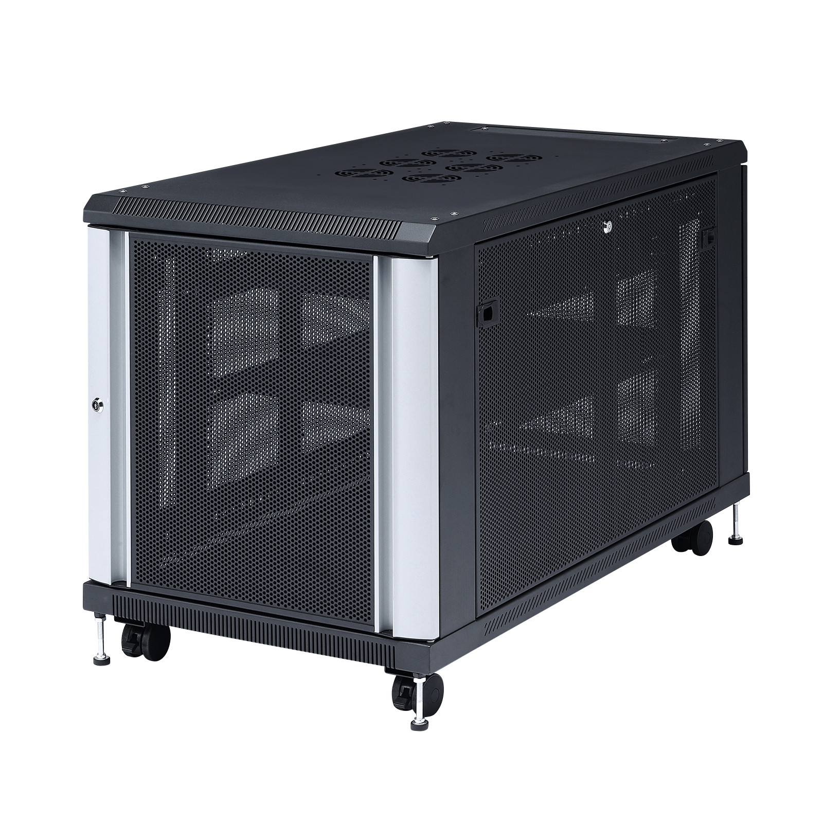 サンワサプライ 19インチマウントサーバーラック(12U) (CP-SVC12U) ※お客様組立品|その他店舗用品