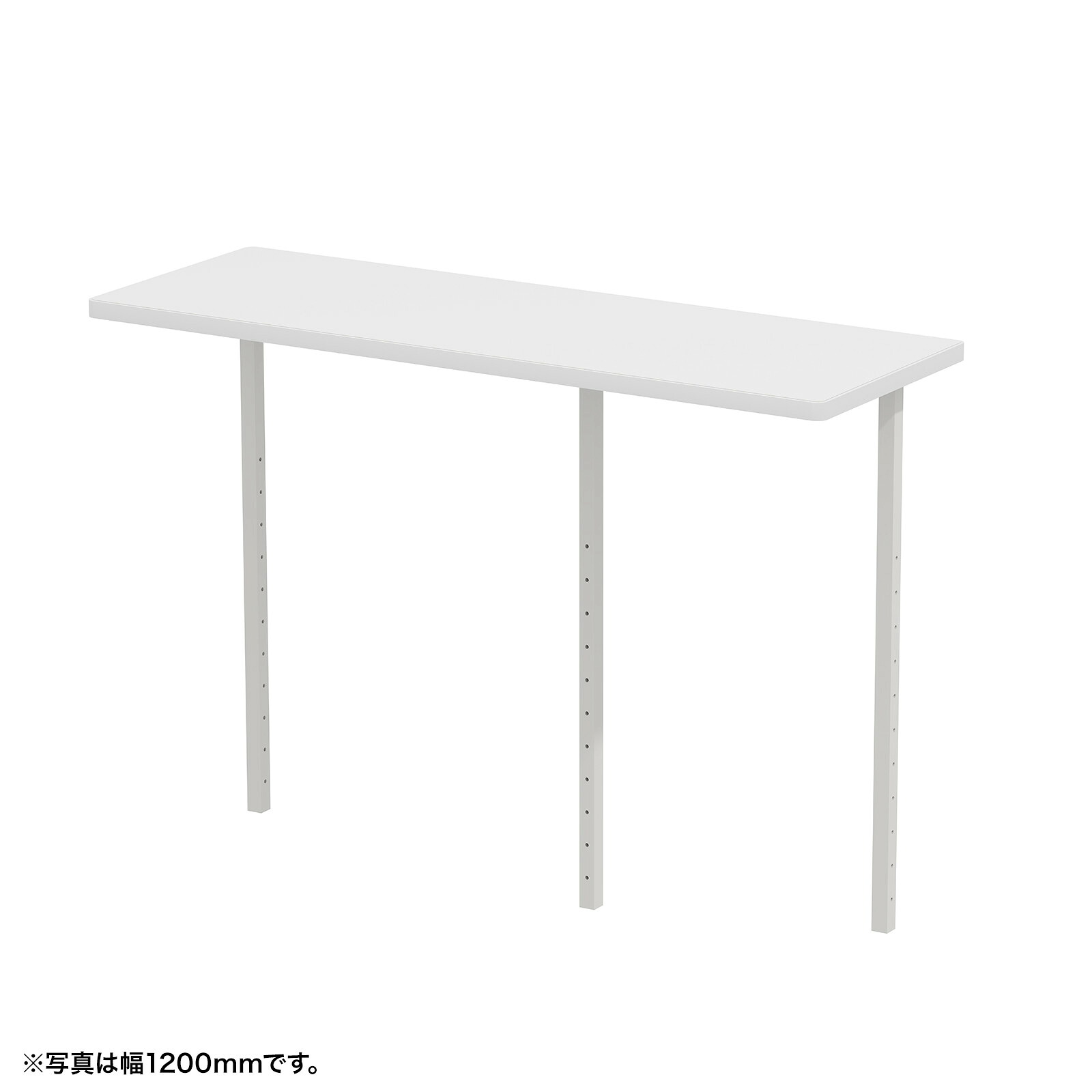 (受注生産品) サンワサプライ サブテーブルW1650mm用(ホワイト) (EST-165W) ※お客様組立品|会議用・ミーテングテーブル